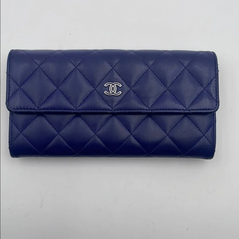 Chanel Lambskin Classic Flap Snap Wallet
